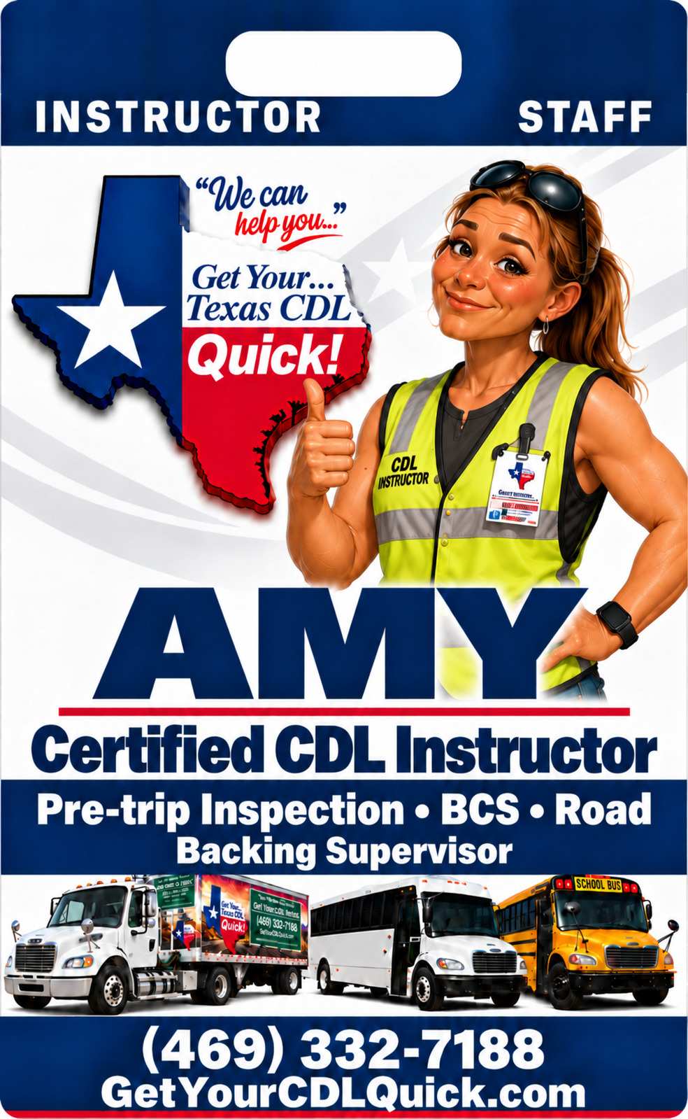 Amy — Get Your Texas CDL Quick staff badge